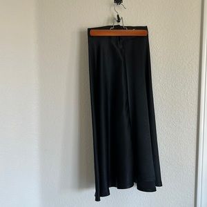100% SILK CIRCLE MAXI SKIRT